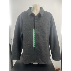 NWT Banana Republic Men's Knit Chore Jacket - Charcoal Gray Heritage Shacket